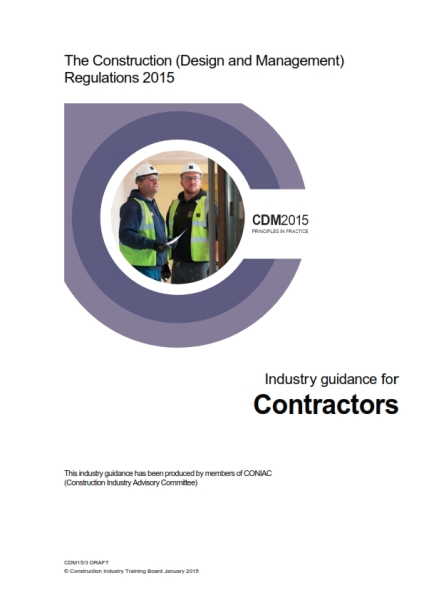CDM2015 industry guidance contractors
