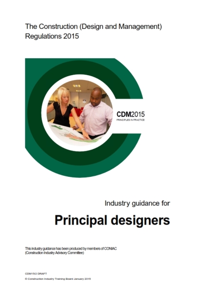 CDM2015 industry guidance principal designer