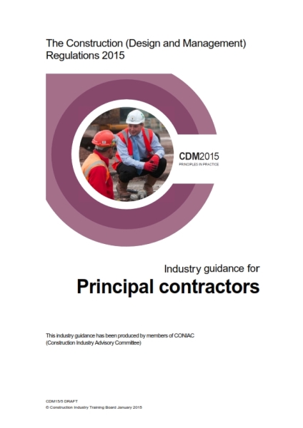 CDM2015 industry guidance principal contractors